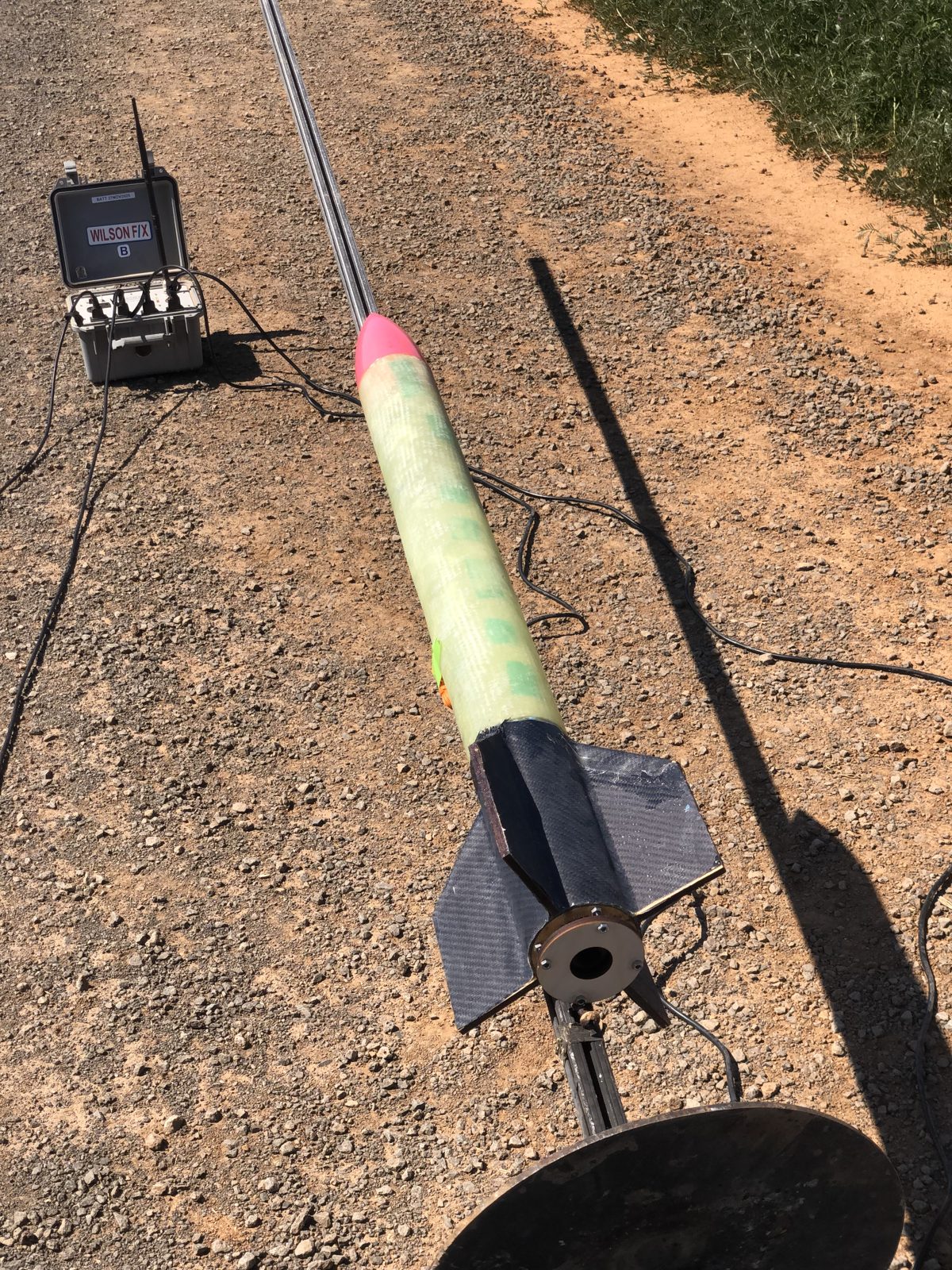 L2 rocket on the launch rail